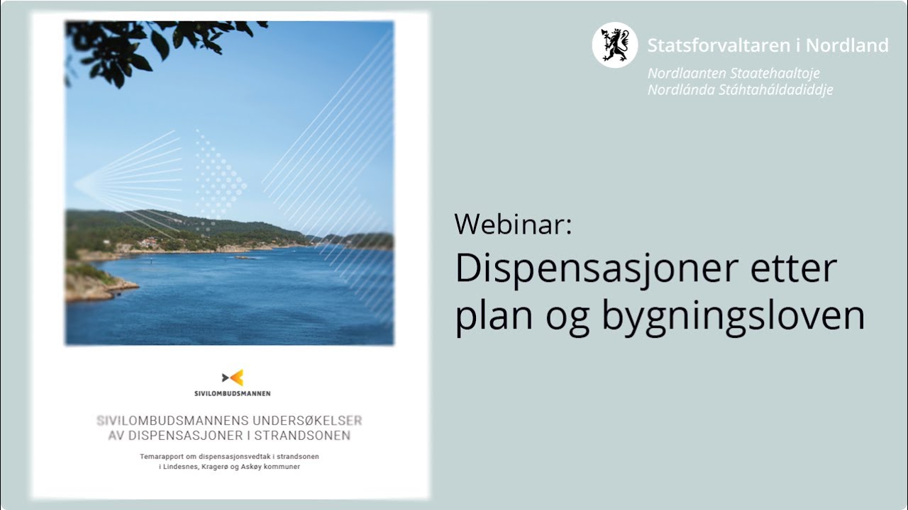 dispensasjon for bygging i strandsonen